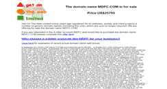Desktop Screenshot of mdfc.com